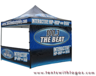 10 x 10 Pop Up Tent - 100.3 The Beat